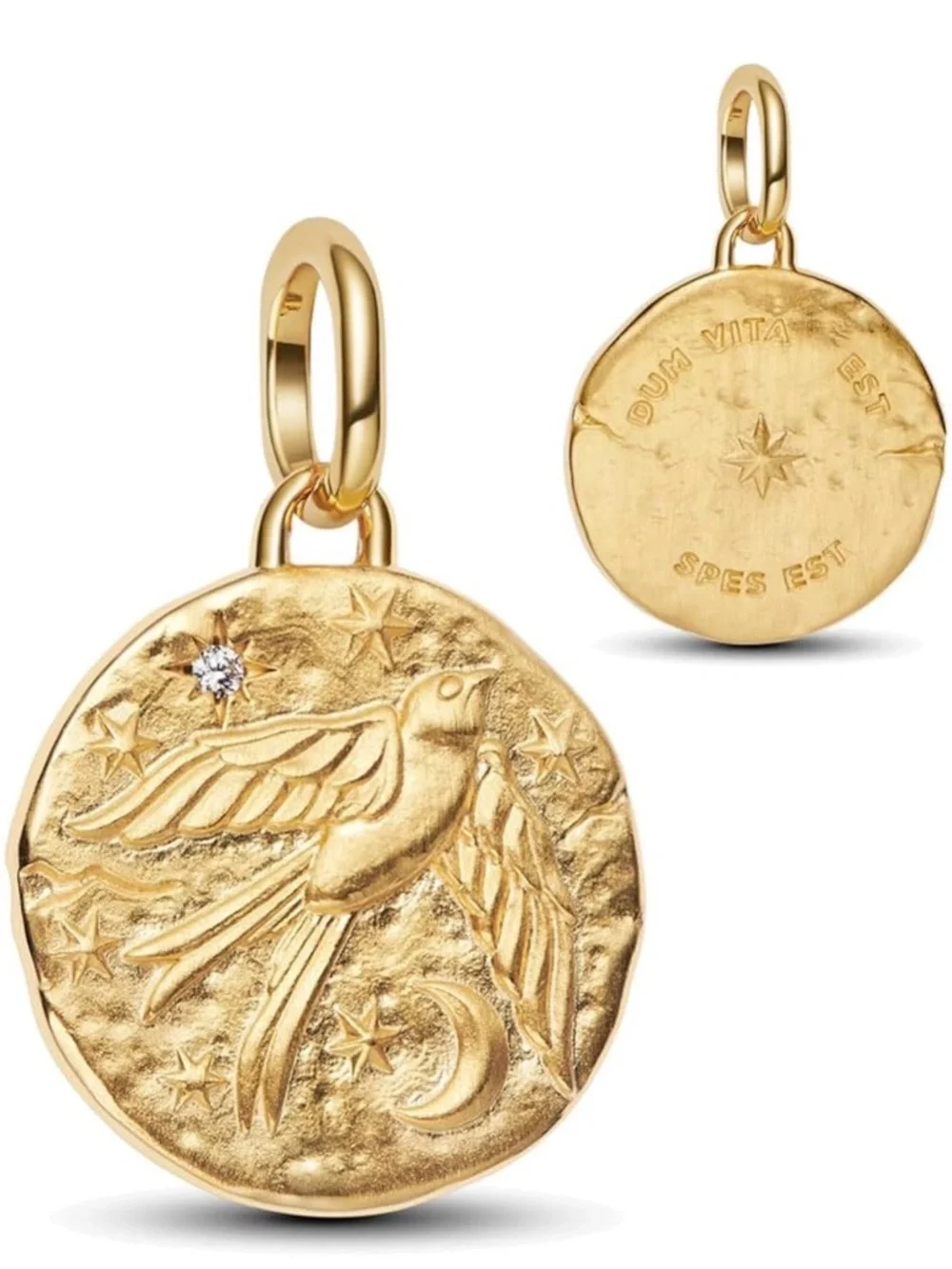 Swallow Medallion Charm - Picture 2 of 4
